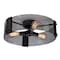 Afx Dana Semi Flush, 18 in., Black Finish, 120V DNAC18MBBK - alternate 1